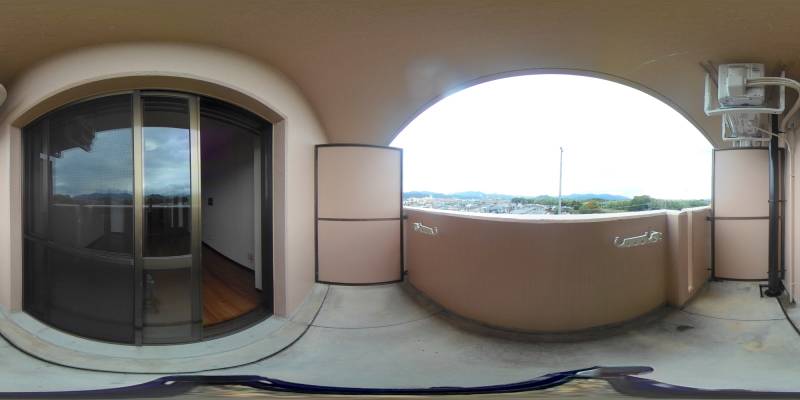 パノラマ画像バルコニー