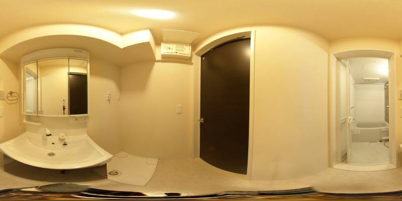 パノラマ画像洗面所