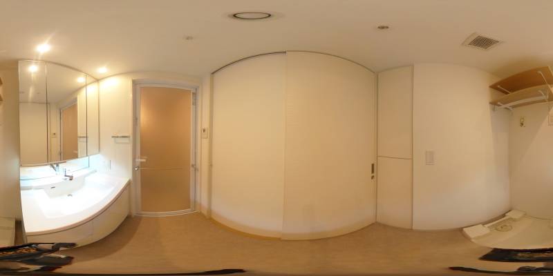 パノラマ画像洗面所