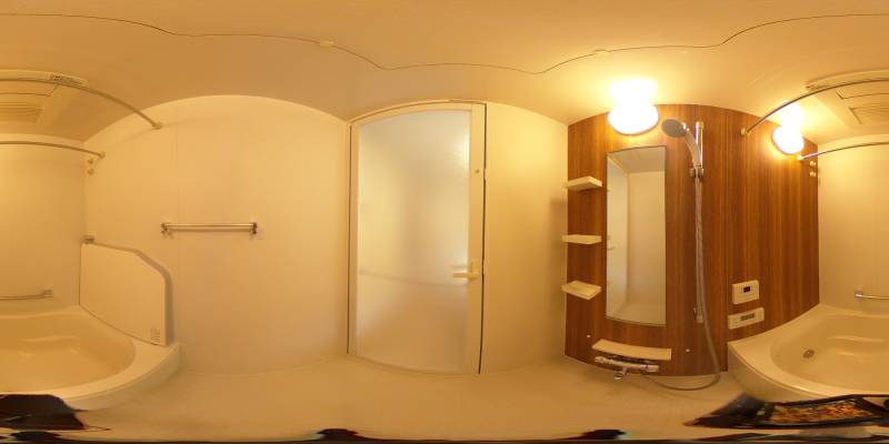 パノラマ画像バスルーム