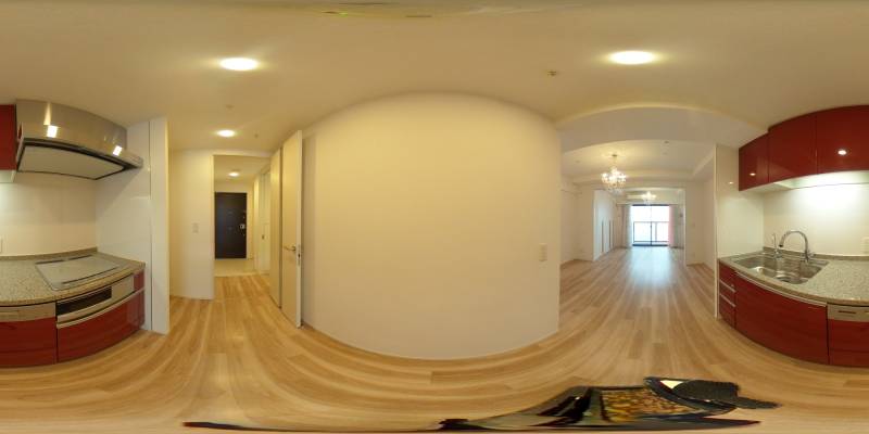 パノラマ画像キッチン