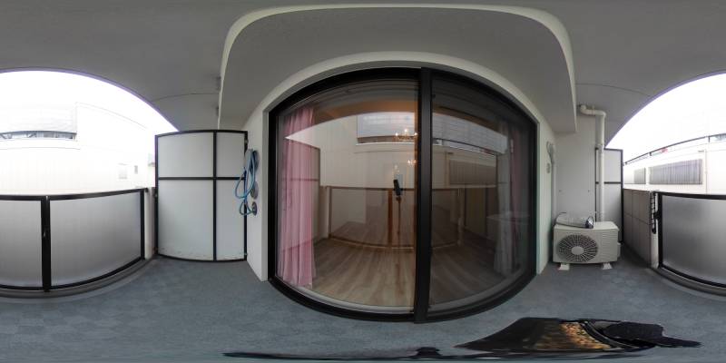 パノラマ画像バルコニー