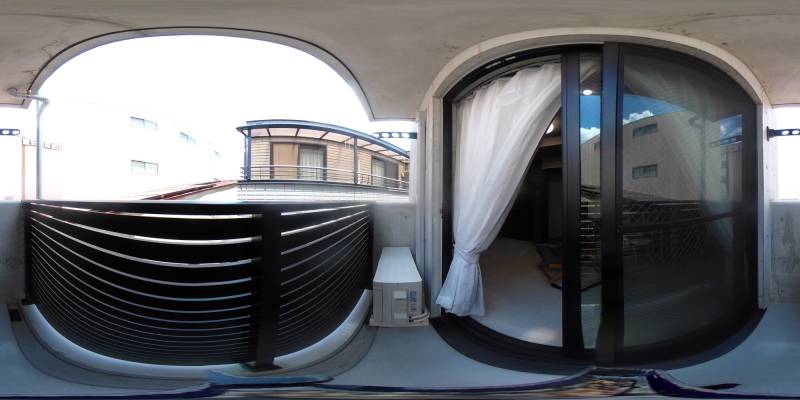 パノラマ画像バルコニー