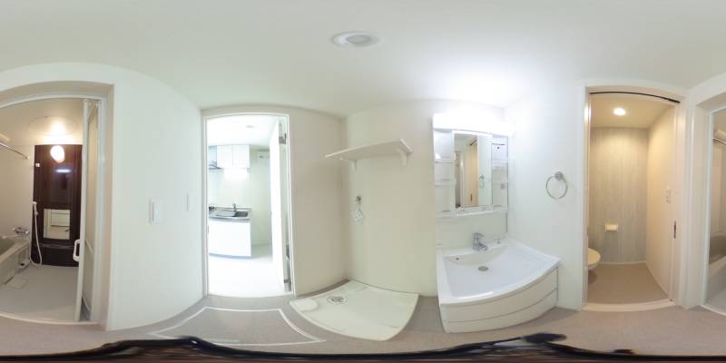 パノラマ画像洗面所