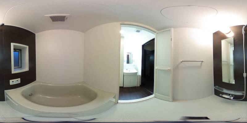 パノラマ画像バスルーム
