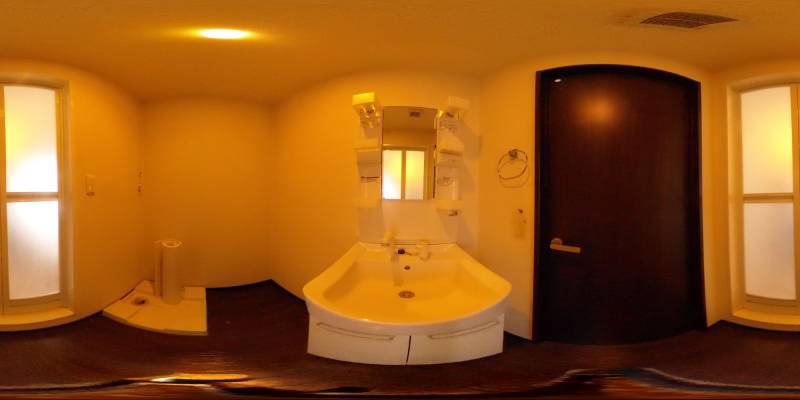 パノラマ画像洗面所