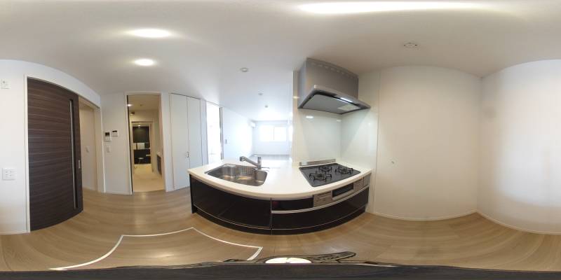 パノラマ画像キッチン