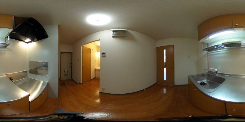 パノラマ画像キッチン