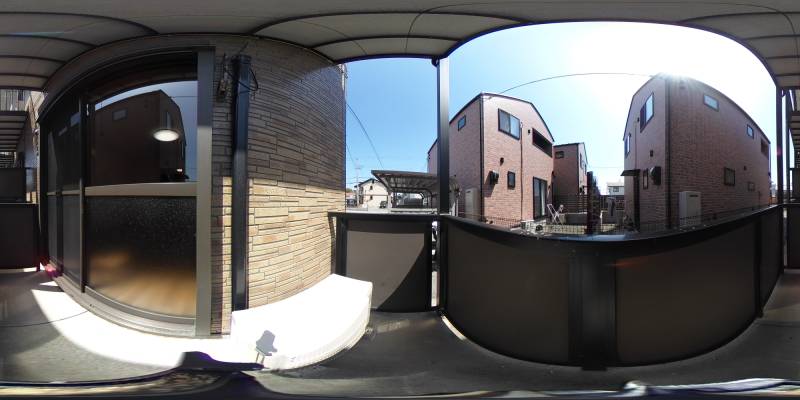 パノラマ画像バルコニー