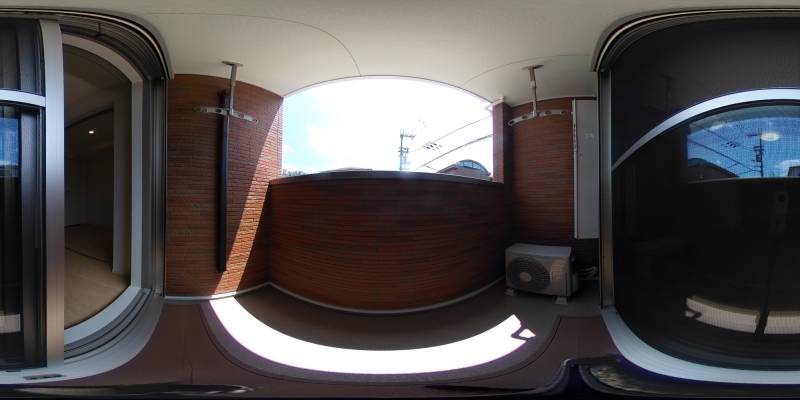 パノラマ画像バルコニー