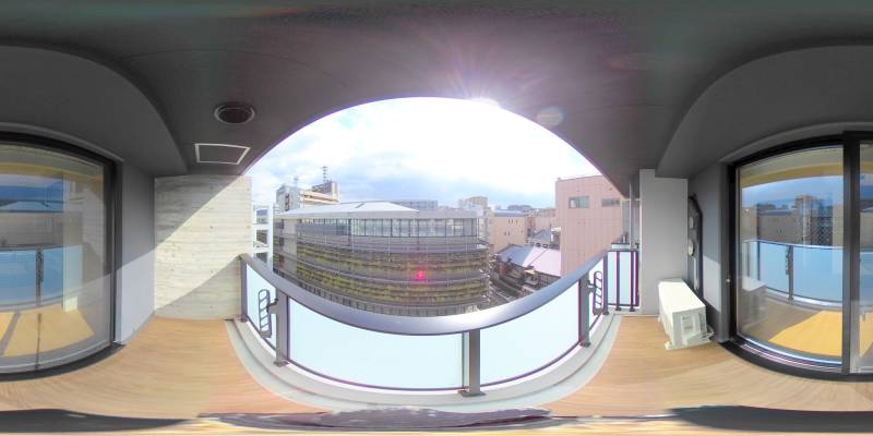 パノラマ画像バルコニー