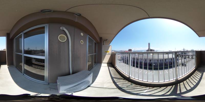 パノラマ画像バルコニー