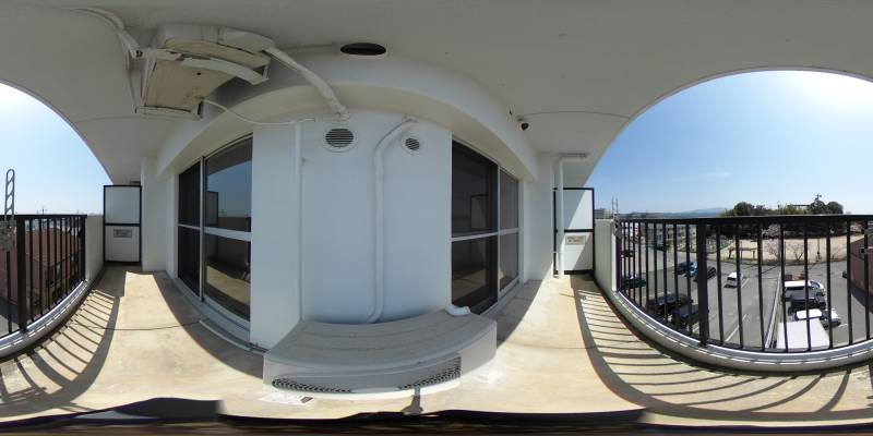 パノラマ画像バルコニー