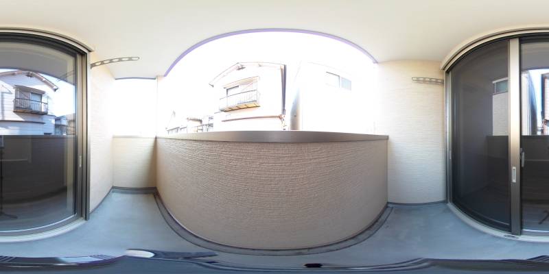 パノラマ画像バルコニー
