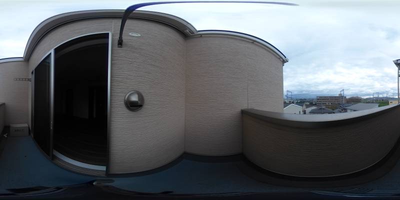 パノラマ画像バルコニー