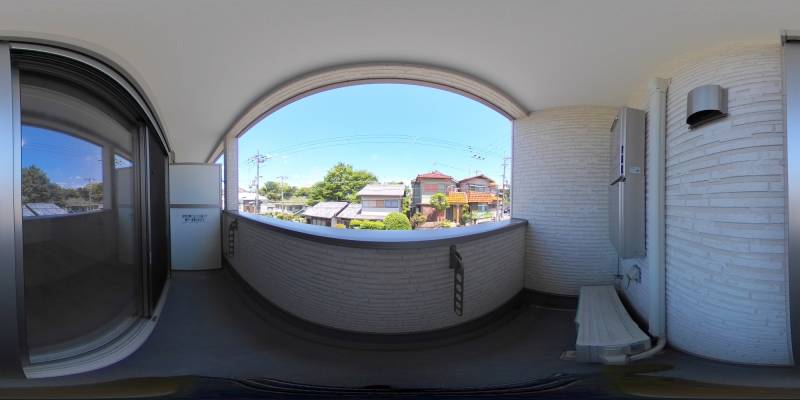 パノラマ画像バルコニー