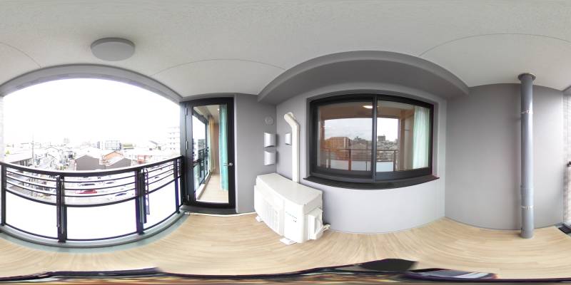 パノラマ画像バルコニー