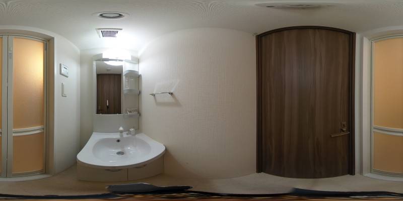 パノラマ画像洗面所