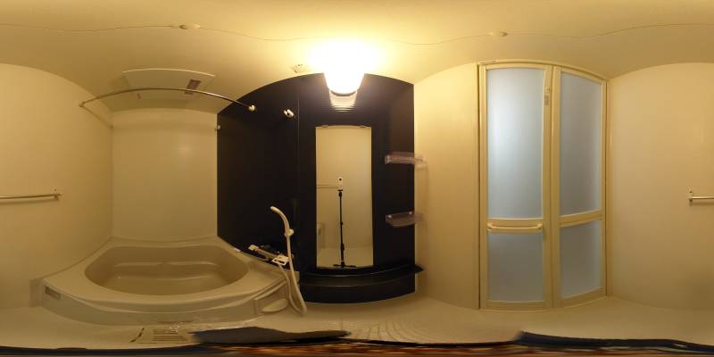 パノラマ画像バスルーム