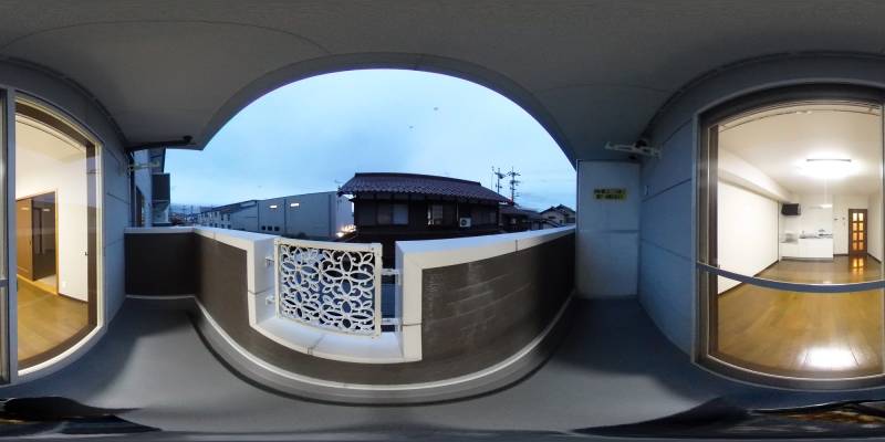 パノラマ画像バルコニー