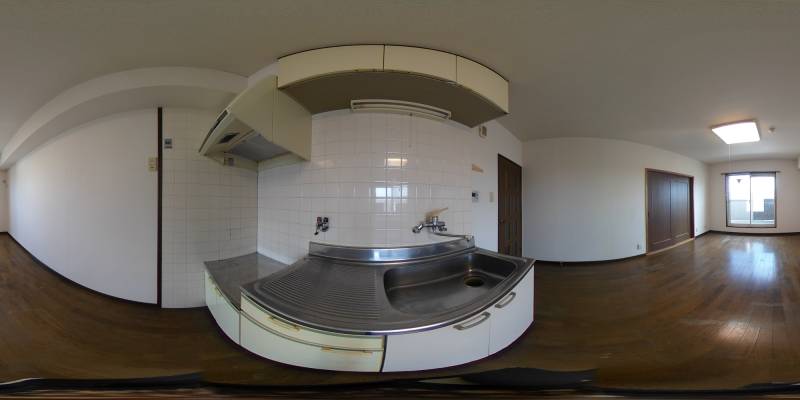 パノラマ画像キッチン