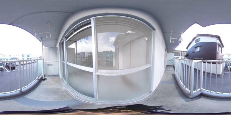 パノラマ画像バルコニー