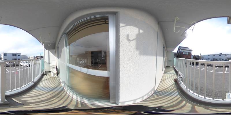 パノラマ画像バルコニー