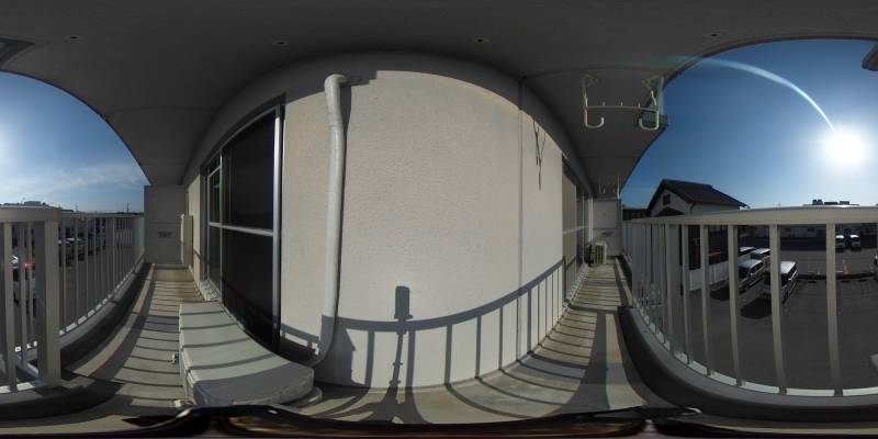 パノラマ画像バルコニー