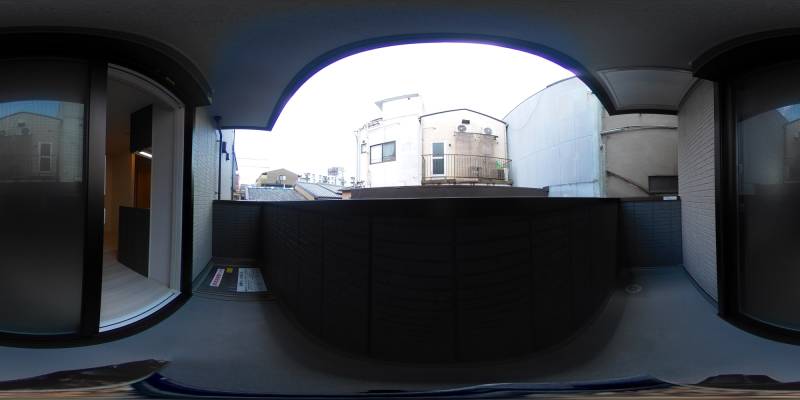 パノラマ画像バルコニー