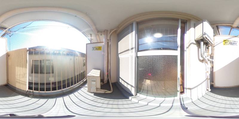 パノラマ画像バルコニー