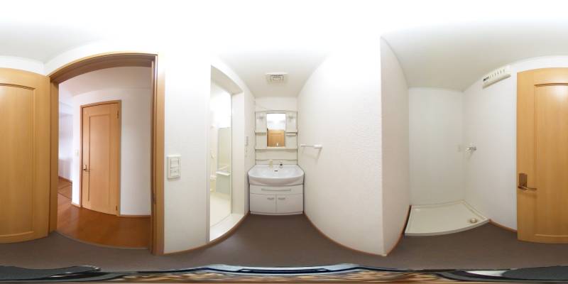 パノラマ画像洗面所