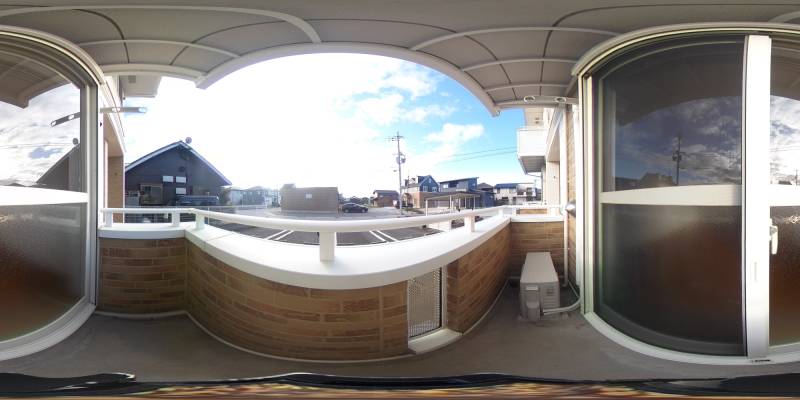 パノラマ画像バルコニー