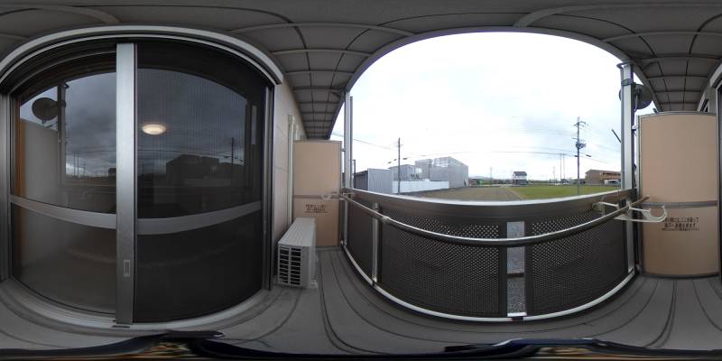 パノラマ画像バルコニー