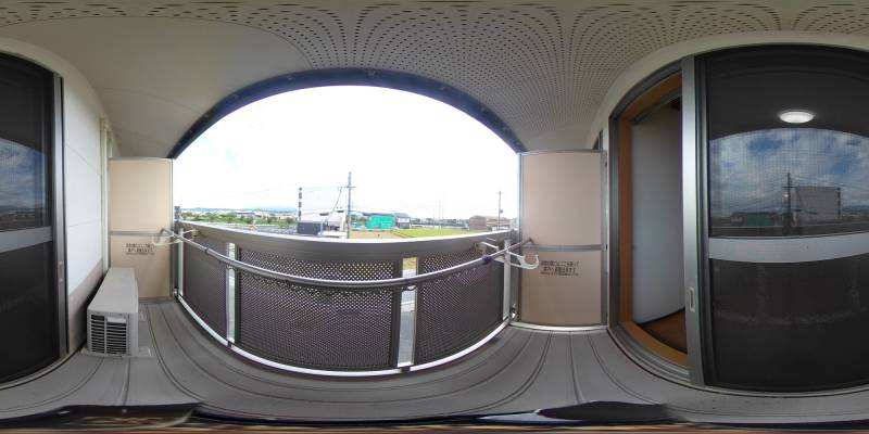 パノラマ画像バルコニー