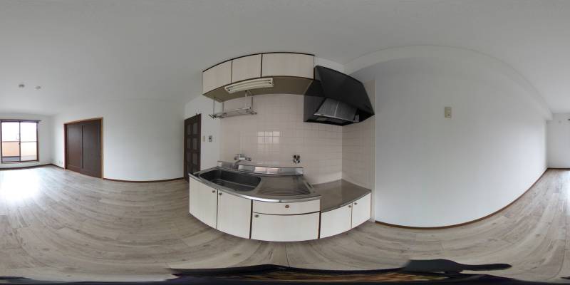 パノラマ画像キッチン