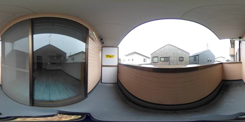 パノラマ画像バルコニー