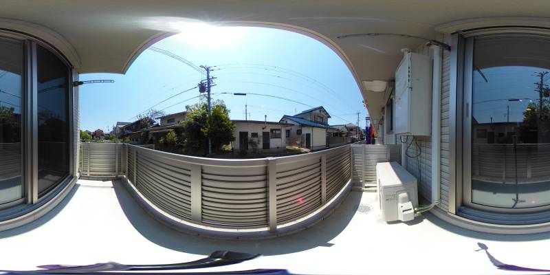 パノラマ画像バルコニー