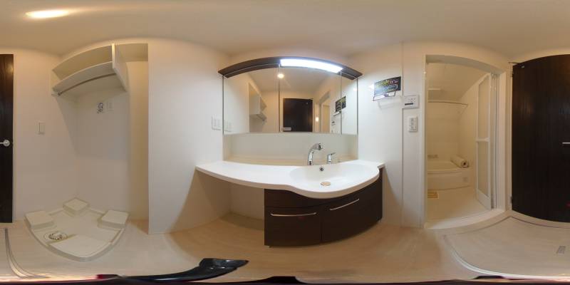 パノラマ画像洗面所