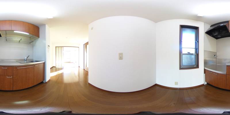 パノラマ画像キッチン