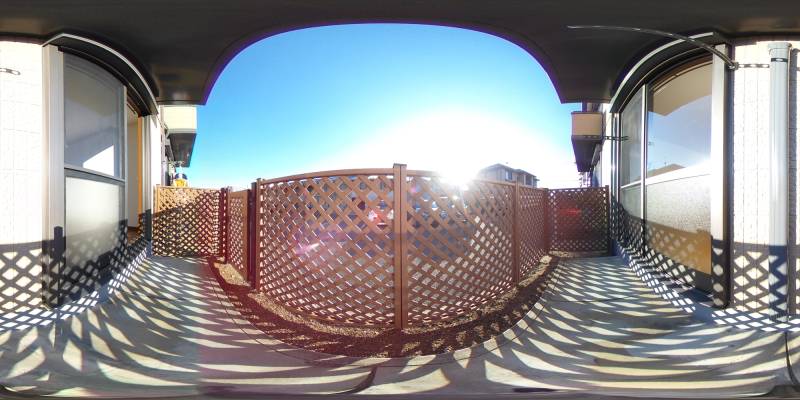 パノラマ画像バルコニー