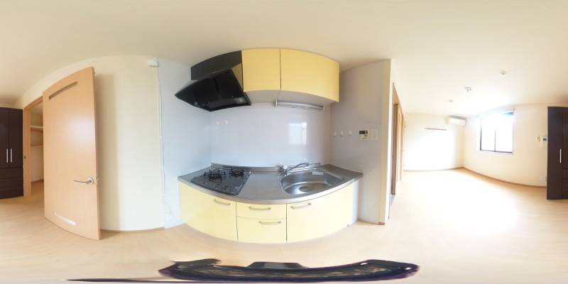 パノラマ画像キッチン