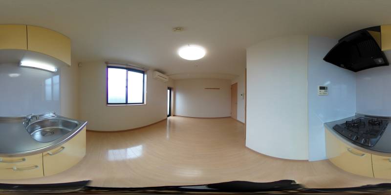 パノラマ画像キッチン