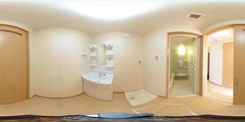 パノラマ画像洗面所