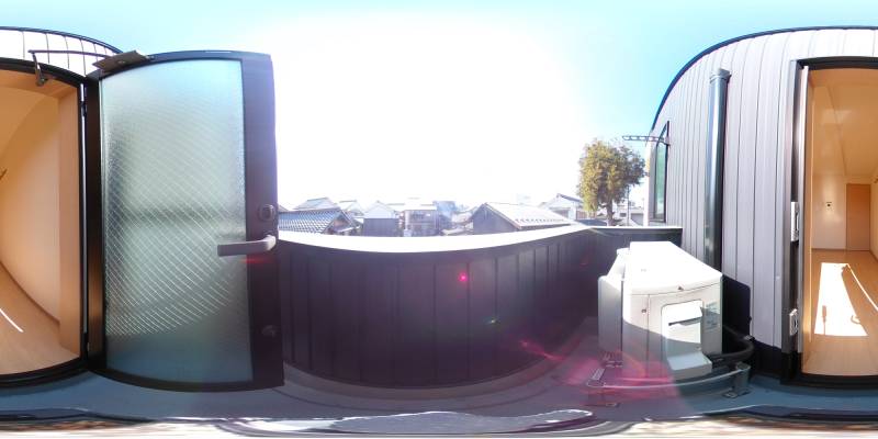 パノラマ画像バルコニー