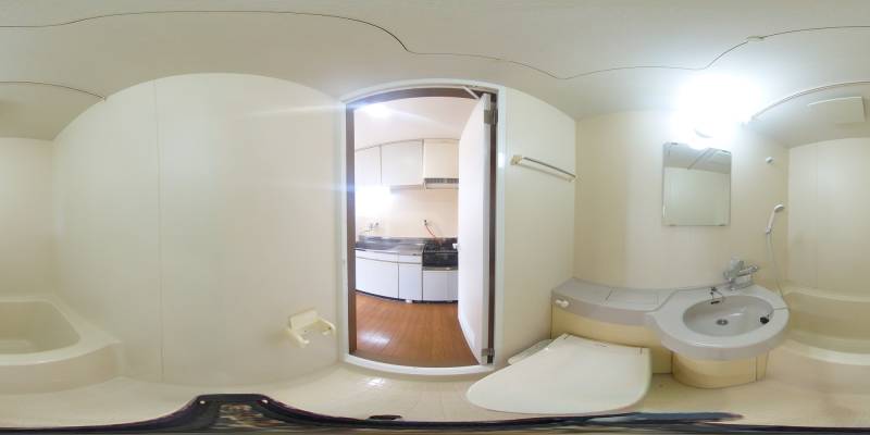 パノラマ画像バスルーム