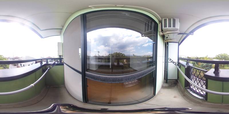 パノラマ画像バルコニー