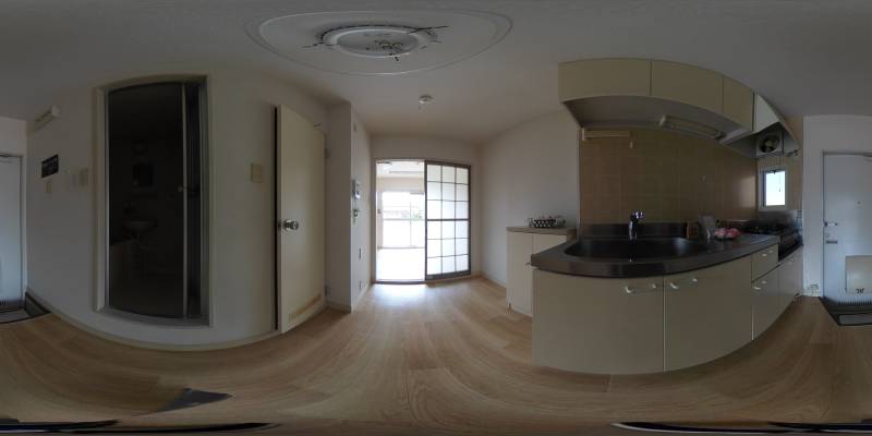 パノラマ画像キッチン
