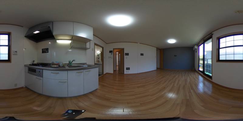 パノラマ画像キッチン