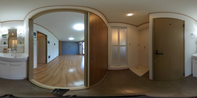 パノラマ画像洗面所