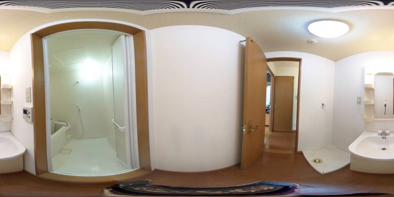 パノラマ画像洗面所